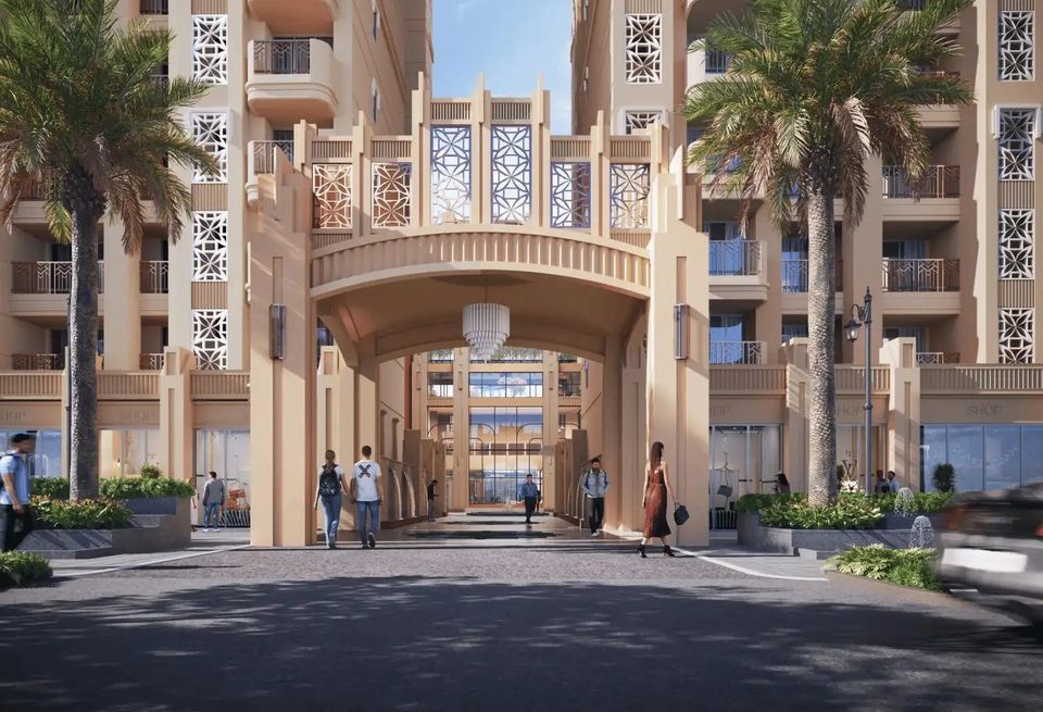 Amritvas Palladio: Front entry. Artist's impression. Source: Amritvas Realty website