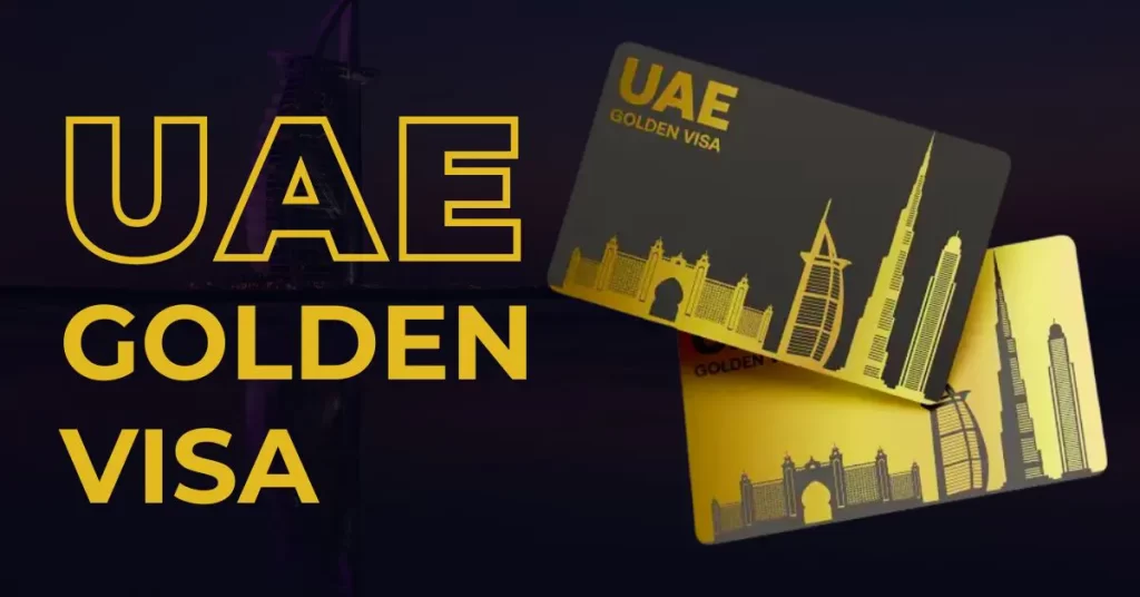 a close up of a card of Dubai Golden Visa